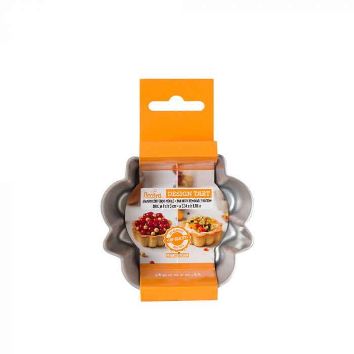 Tava Coacere Margini Festonate si Baza Detasabila Ø 8 x H 3 cm, Aluminiu Antiaderent [1]