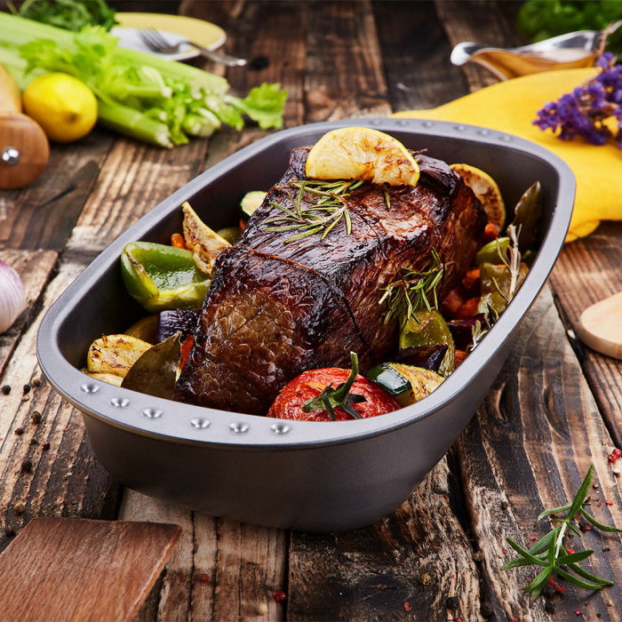 Tava Coacere Paine 37 x 20 x H 7 cm, Aluminiu Anodizat [4]