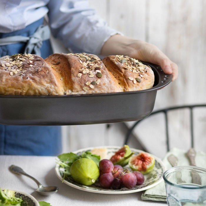 Tava Coacere Paine 37 x 20 x H 7 cm, Aluminiu Anodizat [3]