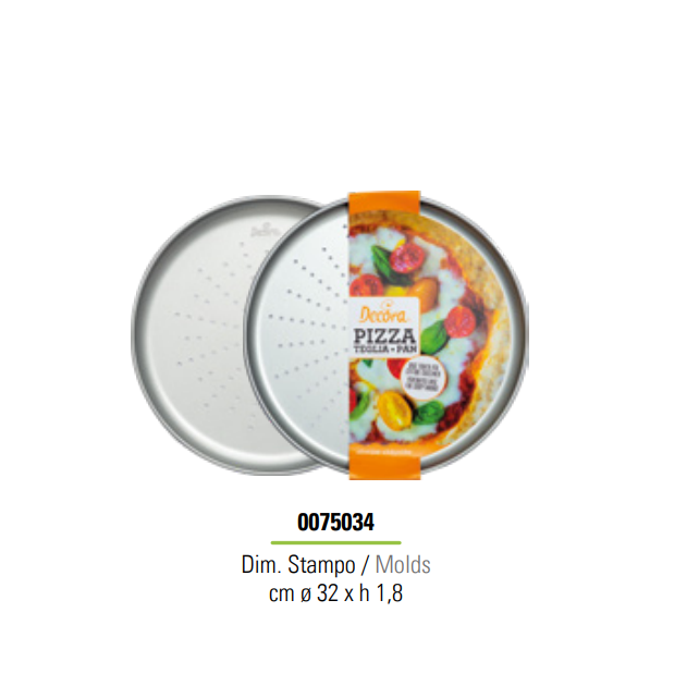 Tava Coacere Pizza Ø 32 x H 1.8 cm, Aluminiu Anodizat [1]