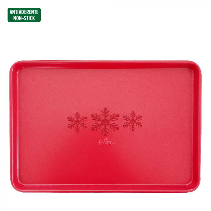 Tava Dreptunghi Calebration Rosu 39.5 x 27 x H 2.4 cm, Metal Antiaderent [2]