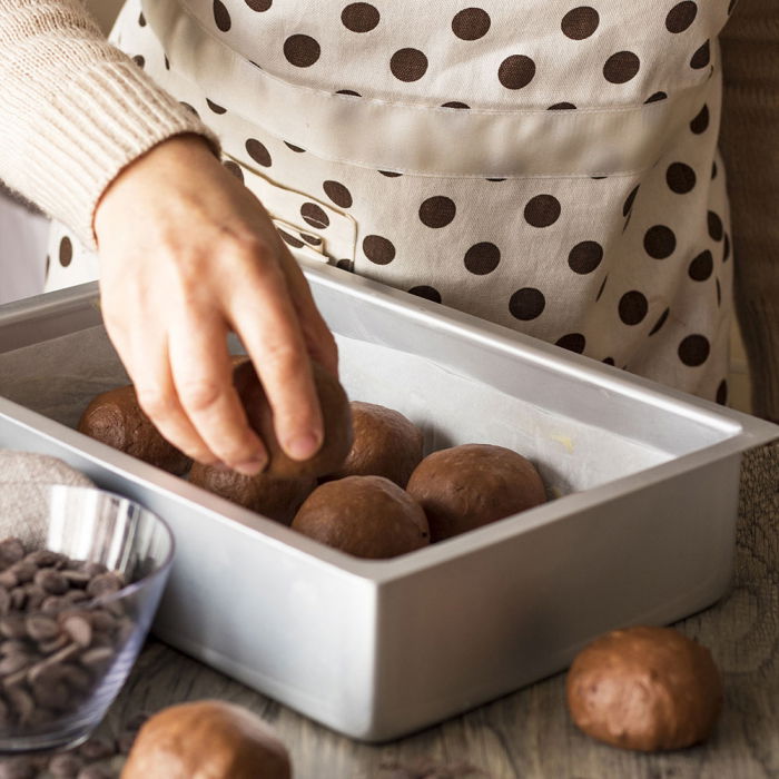 Tava Dreptunghi Margini Drepte, 38x25xH7.5 cm, Aluminiu Anodizat [2]