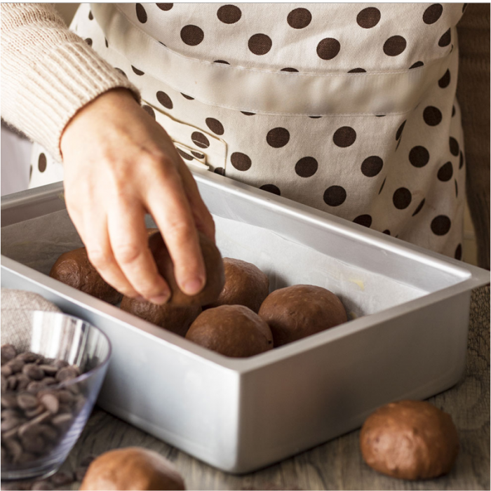 Tava Dreptunghi Margini Drepte, 40 x 30 x H 7.5 cm, Aluminiu Anodizat [2]