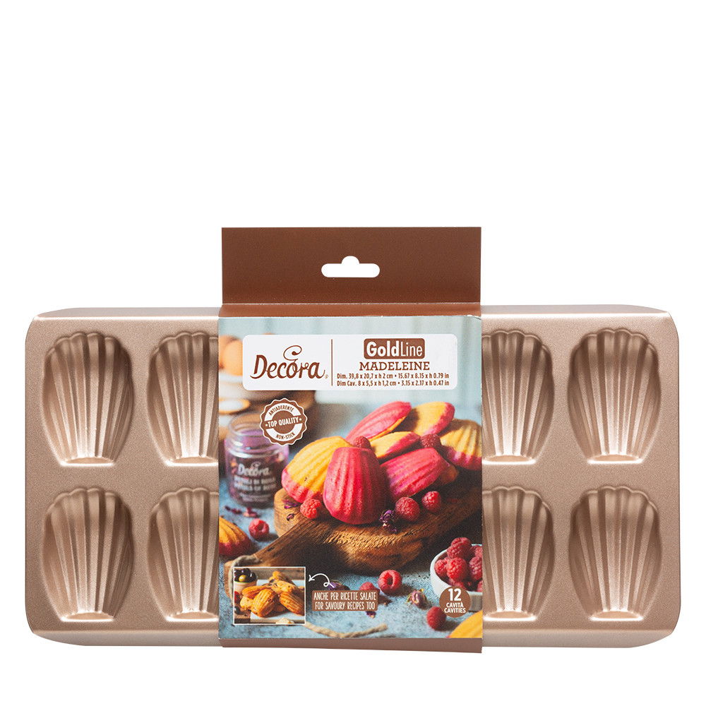 Tava Madeleine 12 Cavitati 8 x 5.5 x H 1.2 cm, Aluminiu Antiaderent [1]