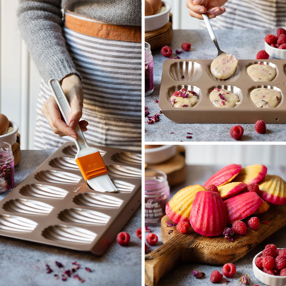 Tava Madeleine 12 Cavitati 8 x 5.5 x H 1.2 cm, Aluminiu Antiaderent [2]