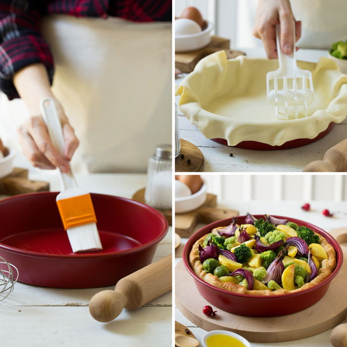 Tava Rotunda Calebration Verde Ø 24.5 x H 5 cm, Metal Antiaderent [3]