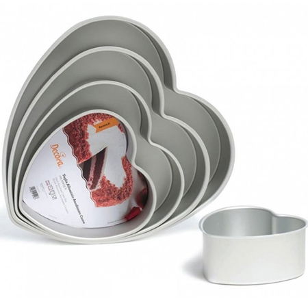 Tava Inima Margini Drepte, Ø 20 x H 7.5 cm, Aluminiu Anodizat [1]