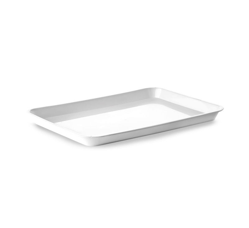 Tavita Margini Drepte, Plexiglas Alb, 35.5 x 25.5 cm [1]