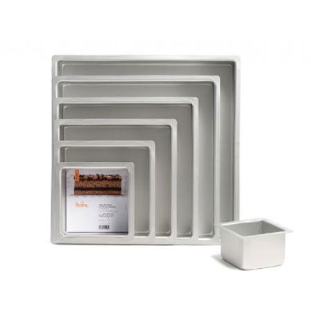 Tava Patrata Margini Drepte, 15 x 15 x H 10 cm, Aluminiu Anodizat [1]