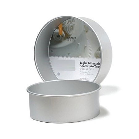 Tava Rotunda Margini Drepte, Ø 20 x H 10 cm, Aluminiu Anodizat [1]