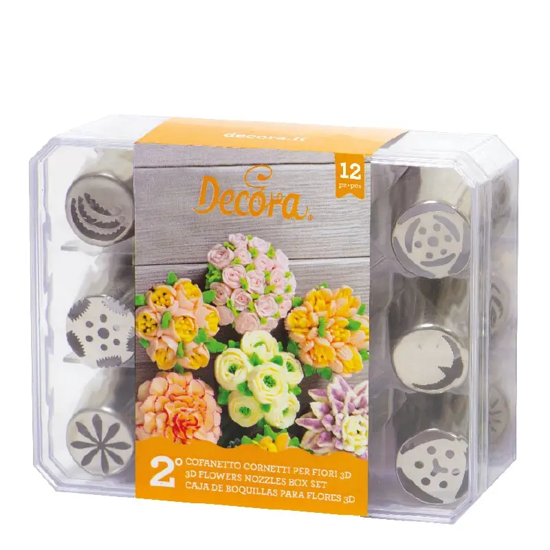 Trusa duiuri rusesti, Flori 3D, model 2, 12 buc in set [1]