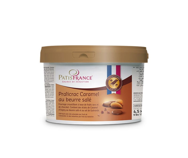 Crema Crocanta cu Caramel Sarat cu Unt din Isigny si Sare Guerande – Pralicrac PatisFrance – 4,5 Kg [1]