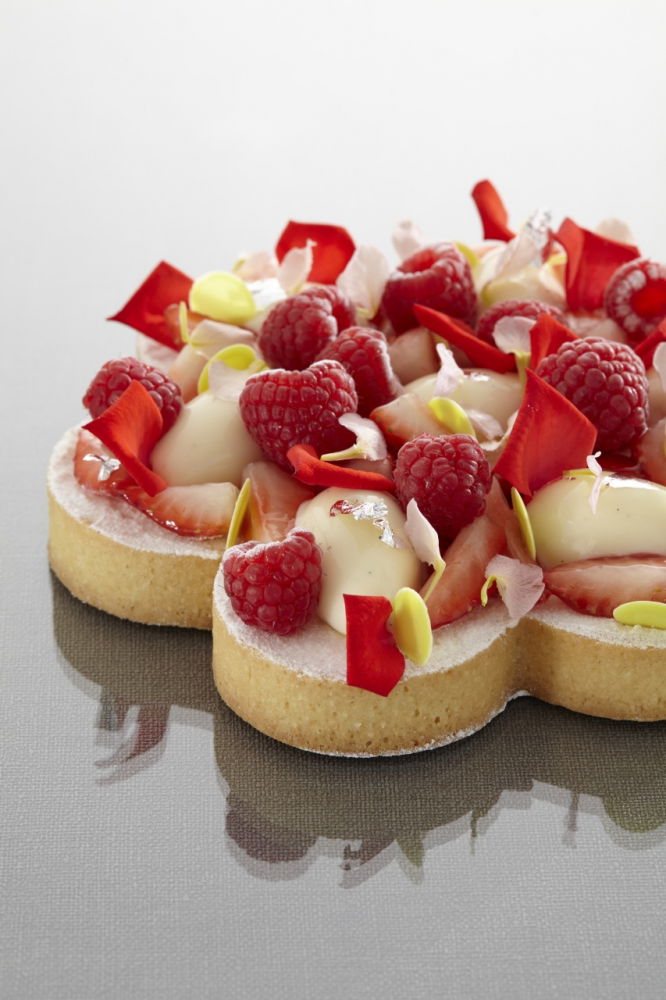 Umplutura Crocanta cu Zmeura si Migdale 22%, Pralicrac Raspberry, PatisFrance [4]