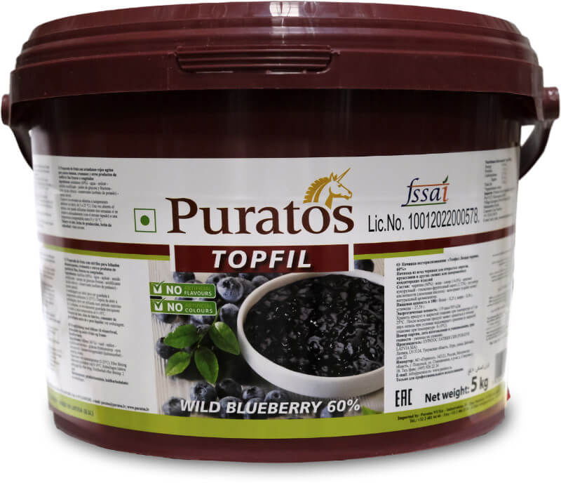 Umplutura cu Afine, Topfil Wild Blueberry 60%, 5 Kg, Puratos [1]