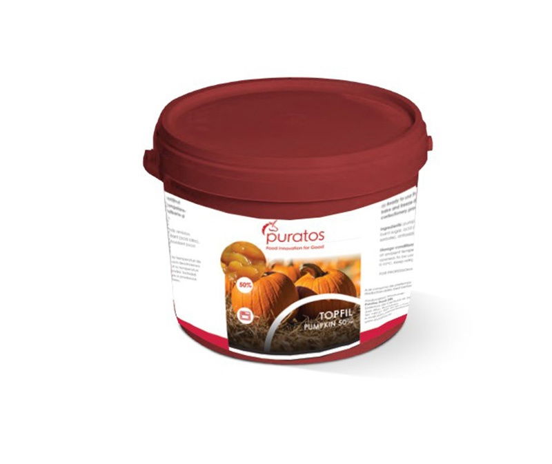 Umplutura cu Dovleac Cuburi, Gata de Utilizat, Stabila la Coacere,Topfil Pumpkin 50% (4,5 kg) [1]