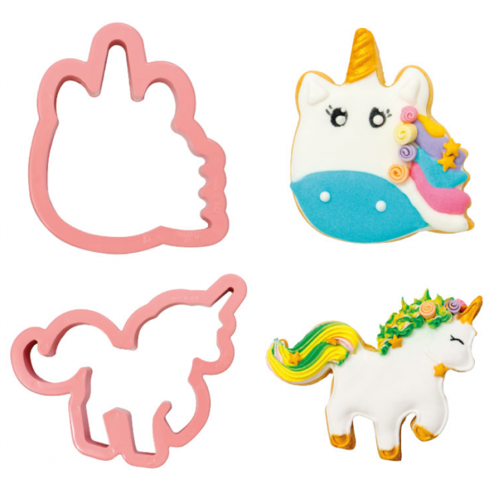 Unicorn - Decupatoare Plastic Ø 8 si 10 x H 2.2 cm, Set 2 Buc [1]