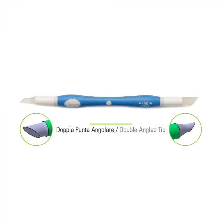 Ustensila Modelare Pasta Zahar, 2 Capete din Silicon Forma Unghiulara [1]