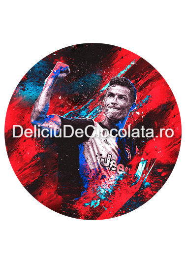 Vafa imprimata Fotbal Ronaldo Model 1, Ø 20 cm [1]