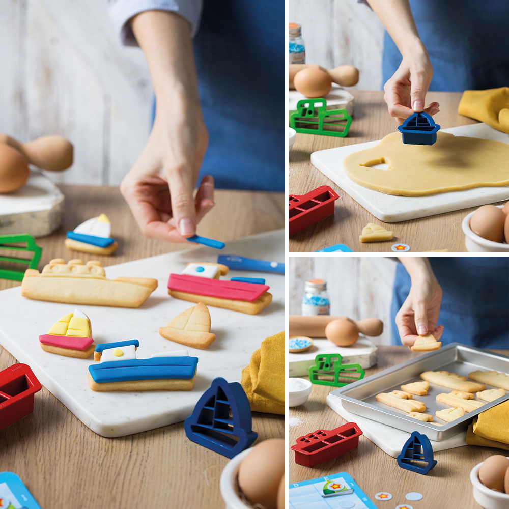 Vaporase - Decupatoare Plastic 4,5 - 10.5 x 4 x H 2 cm, 3 Buc [3]