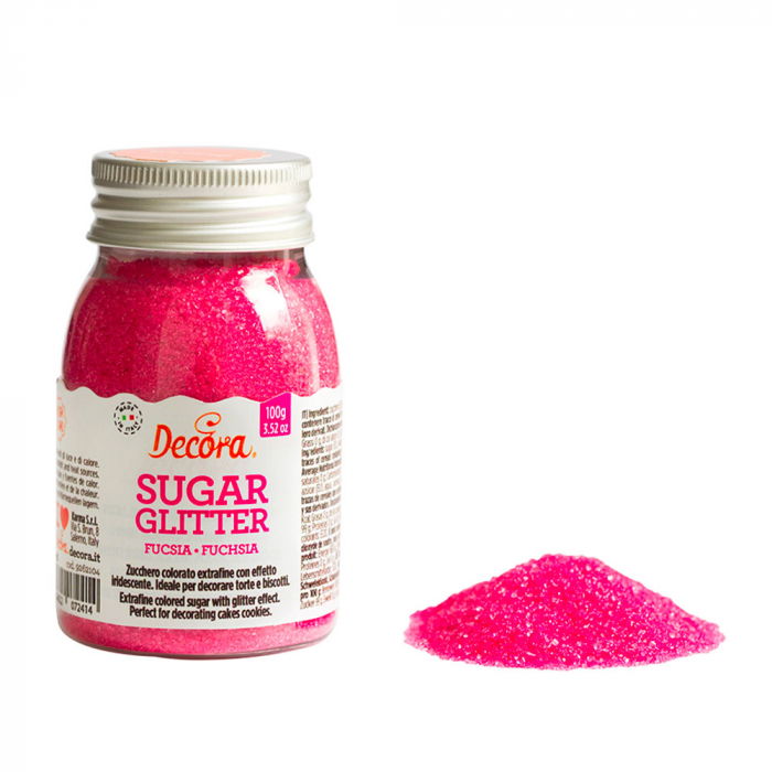 Zahar Glitterat Fucsia, 100 g [1]
