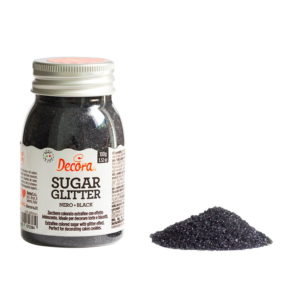 Zahar Glitterat Negru, 100 gr [1]