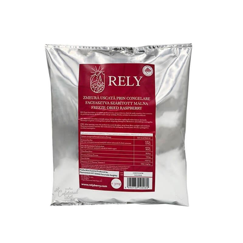 Zmeura Liofilizata Granulata, Rely, 300g [2]