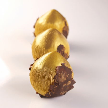 Forme de Silicon Cofetarie - Aluna/Nuca Cocos 3D, Ø5.4xH6 cm - Forma Silicon Monoportii golet, 8 cavitati