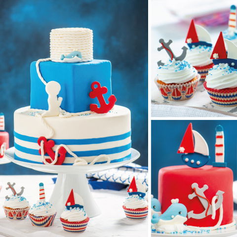 Decupatoare Figurine - Ancora, Far - Decupatoare Plastic 7 x 8.5 si 4 x 8 x H 2.2 cm, 2 Buc