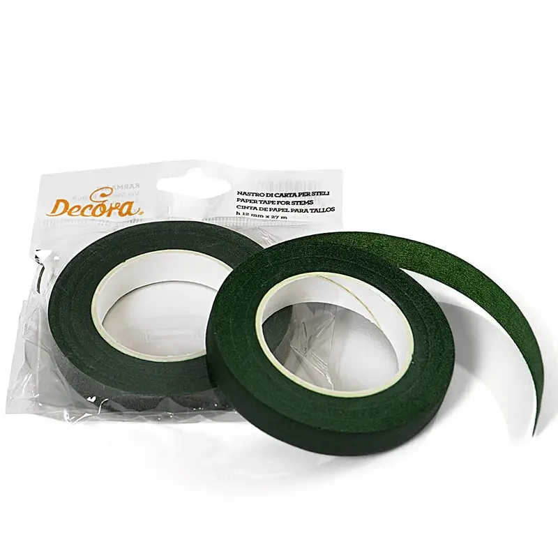 Ustensile Decor Pasta de Zahar - Banda de Hartie Verde Frunza pentru Flori din Pasta de Zahar