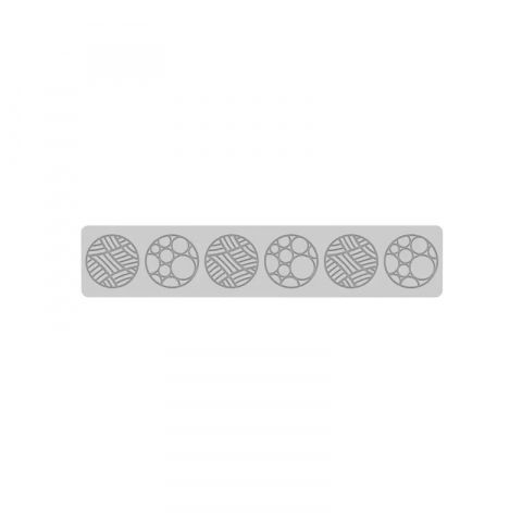 Mulaje Decor Dantela - Banda Silicon Bulgare de Zapada (Snowball) Ø 6 x H 0.15 cm, 40 x 8 cm