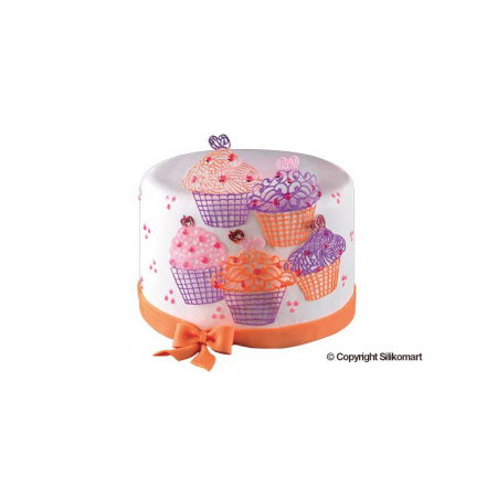 Mulaje Decor Dantela - Banda Silicon Dantela Cupcakes 40 x 8 x H 0.18 cm