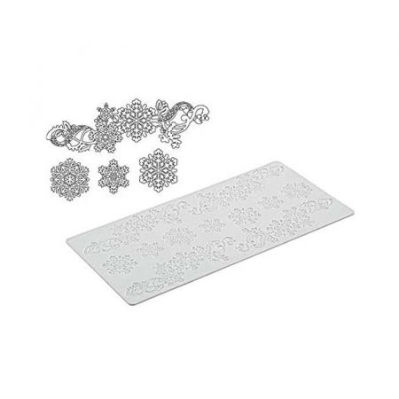 Mulaje Decor Dantela - Banda Silicon Dantela Fulgi Zapada 40 x 20 x H 0.18 cm