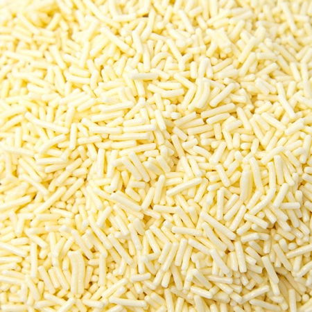 Decoratiuni Comestibile, Decor Tort - Bastonase Ciocolata surogat Alba, Codetta Sur Bianca, 1 Kg, IRCA