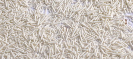 Decoratiuni Comestibile, Decor Tort - Bastonase Compound Alb (Fideos Coral Blanco) 1 Kg Norte Eurocao