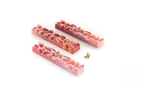 Matrite Tablete, Batoane, Snack Ciocolata - Batoane Ciocolata 12 x 2.5 x H 1.6 cm - Matrita Policarbonat Virgula, 8 cavitati (CH009)