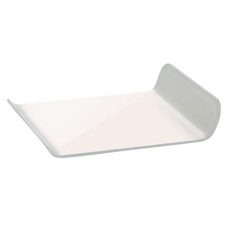 Accesorii Tort, Candy Bar, Bufet - Baza Plastic Prezentare Monoportii, Model Dreptughiular Alb, 9.7 x 8 x H 2 cm, Set 100 Buc