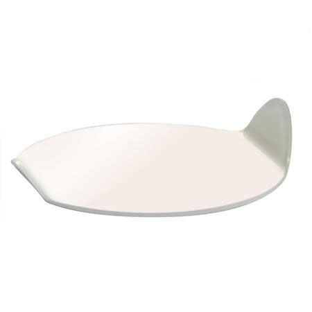 Accesorii Tort, Candy Bar, Bufet - Baza Plastic Prezentare Monoportii, Model Oval Alb, 9.6 x 8.5 x H 2 cm, Set 100 Buc