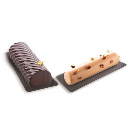 Baza Plastic Prezentare Torturi, Model Dreptunghi Negru, 26 x 8 x H 0.7 cm, Set 10 Buc [2]