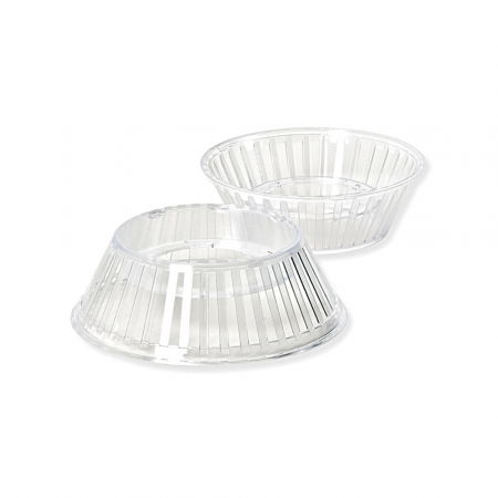 Ciocolaterie - Matrite, Ustensile - Baze Oua Ciocolata 350 g, Material Plastic Transparent, Ø10xH3.6 cm, Set 5 Buc