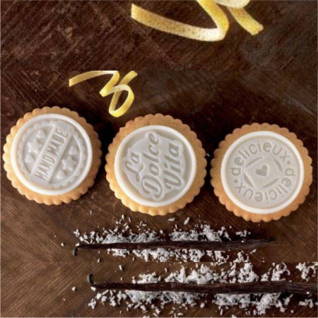 Biscuiti - Decupator Rotund Festonat Ø5.7xH 0.5 cm, Forma Silicon Dolce Vita, 6 cavit. (CKC05) [4]