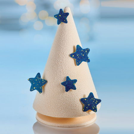 Ciocolaterie - Matrite, Ustensile - Brad Craciun Conic 3D, Ø12.3xh20.5 cm - Kit Matrite Plastic 2 Subiecte