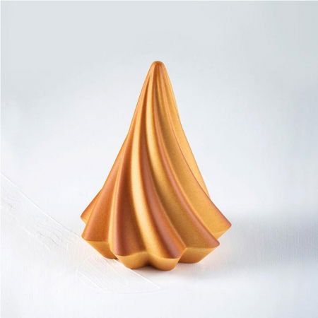 Ciocolaterie - Matrite, Ustensile - Brad Craciun Twirl 3D, Ø 15 x H 20 cm, Set Matrite Plastic 2 Subiecte Ciocolata