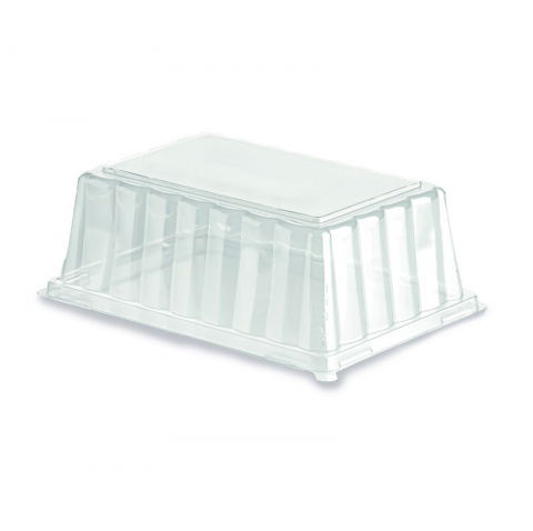 Accesorii Tort, Candy Bar, Bufet - Capac Dome 23 x 16.7 x H 7.5 cm, Transparent, Set 25 buc