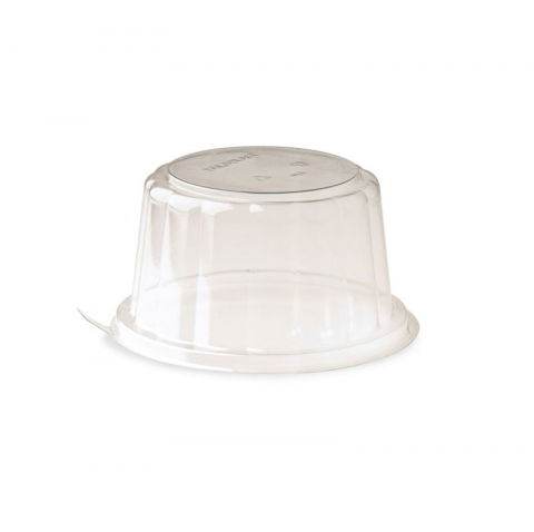 Accesorii Tort, Candy Bar, Bufet - Capac Dome Ø 12.5 x H 7 cm, Transparent, Set 50 buc