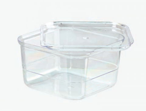 Pahare Desert si Aperitiv - Capace Pahare Kubito, 8.5 x 8.5 x H 0.2 cm, Set 100 buc