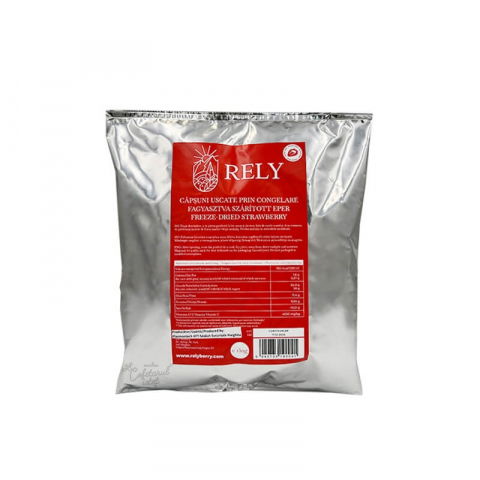 Flori, Fructe deshidratate, Liofilizate - Capsuni Liofilizate Felii, Rely, 150g