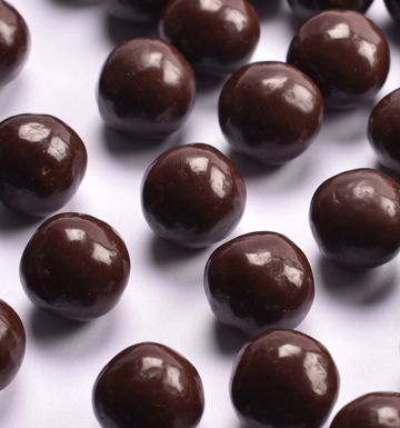 Decoratiuni Comestibile, Decor Tort - Cereale Crocante Glazurate cu Ciocolata Neagra, 1 kg, Ø 16mm