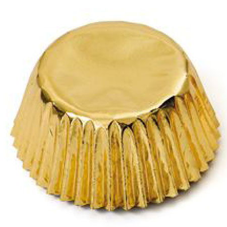 Chese L Hartie Auriu, Ø 5 x H 3.2 cm, 60 buc [3]