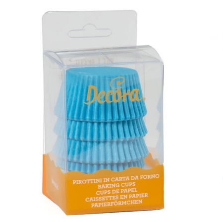 Accesorii Tort, Candy Bar, Bufet - Chese L Hartie Bleu, Ø 5 x H 3.2 cm, 75 buc