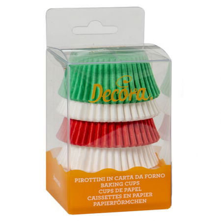 Accesorii Tort, Candy Bar, Bufet - Chese L Hartie ColorMix 3 Culori, Ø 5 x H 3.2 cm, 75 buc